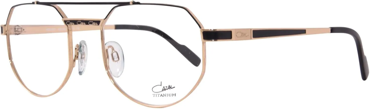 Cazal 7093 001 Eyeglasses Men's Black/Gold Full Rim Square Shape 53mm