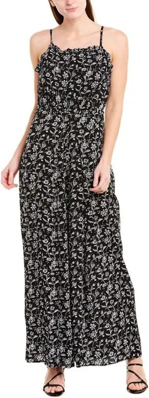 CeCe by Cynthia Steffe Womens Jumpsuit, 2, Black