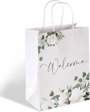 Chinco 48 Pcs Welcome Bags for Wedding Guests Bulk Wedding Welcome Gift Bags Stuffers with Handles for,Craft,Birthday Party Favors Supplies,Packaging,Retail