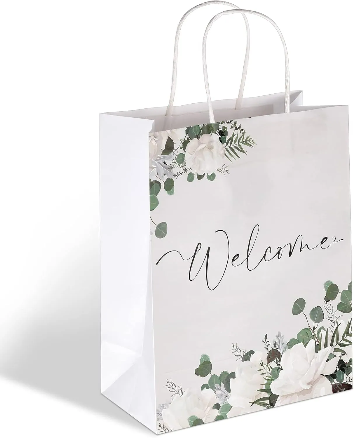Chinco 48 Pcs Welcome Bags for Wedding Guests Bulk Wedding Welcome Gift Bags Stuffers with Handles for,Craft,Birthday Party Favors Supplies,Packaging,Retail