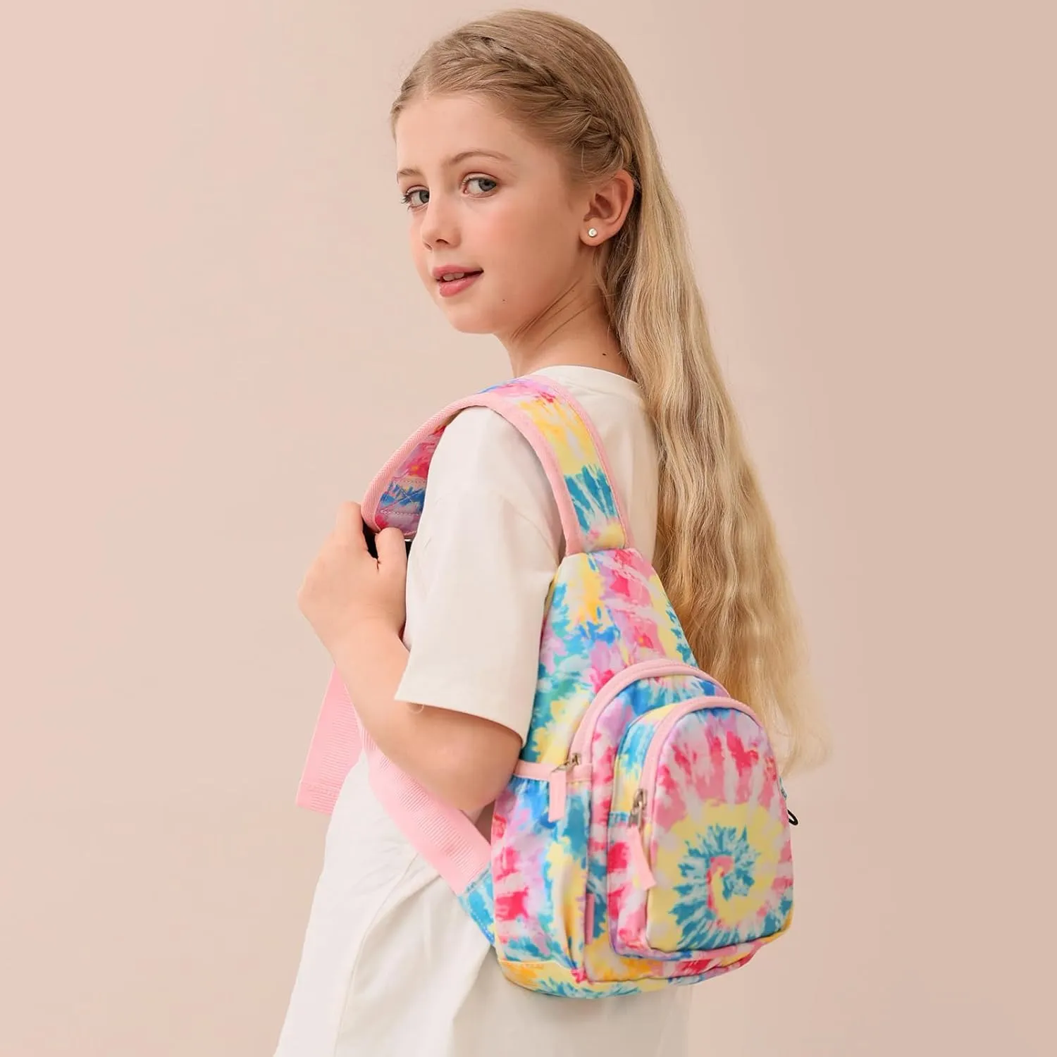 Choco Mocha Kids Sling Bags for Girls Crossbody Bag Girls Purses for Kids 8-10 10-12
