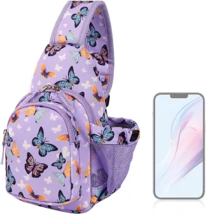 Choco Mocha Kids Sling Bags for Girls Crossbody Bag Girls Purses for Kids 8-10 10-12