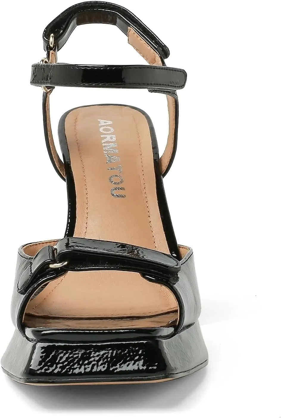 Chunky Platform Heels for Women 4 Inches Heels Sandals for Women Comfy Square Open Toe Block Heeled Sandals Ankle Strap Dress High Heels