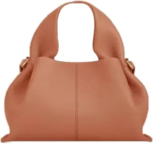 Cloud Silhouette Leather Handbag，Designer Leather Shoulder Bags, Retro Crossbody bag ，Purse Casual Dumpling Hobo Bag