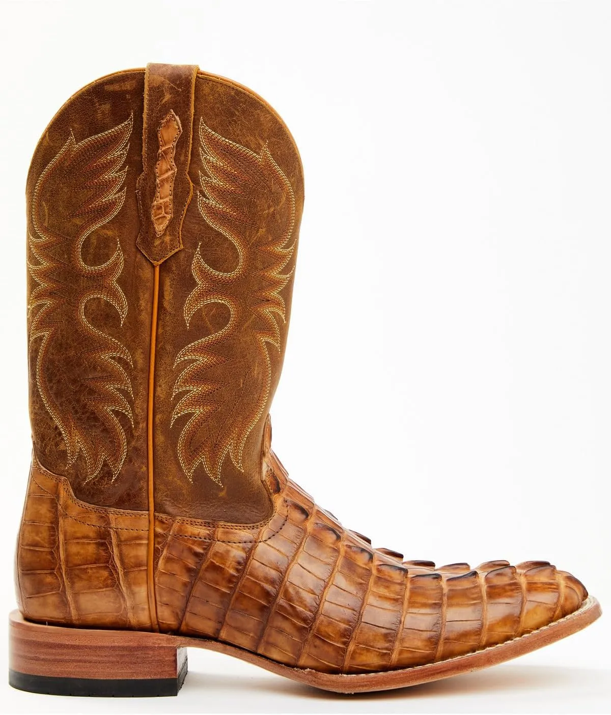 Cody James Men's Caiman Cognac 12" Exotic Western Boot Broad Square Toe - Asr21-22