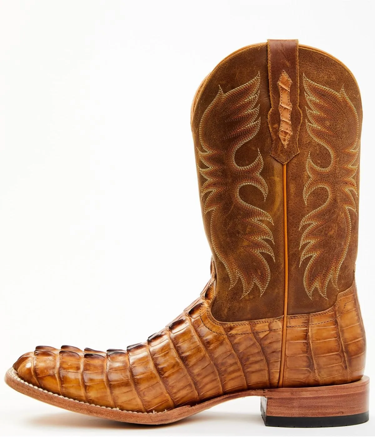 Cody James Men's Caiman Cognac 12" Exotic Western Boot Broad Square Toe - Asr21-22
