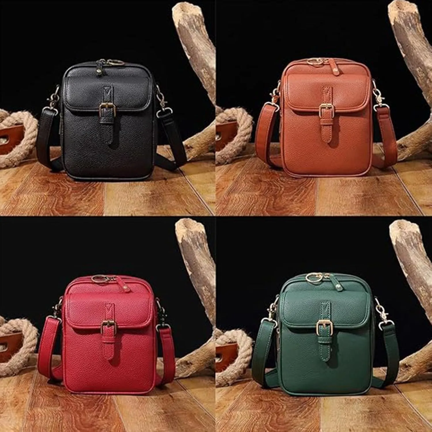 Collaboraten1 Crossbody Leather Bag, Collaborateamtojoyride Urva-shi Collaboration Anti Theft Shoulder Bags Built In Wallet