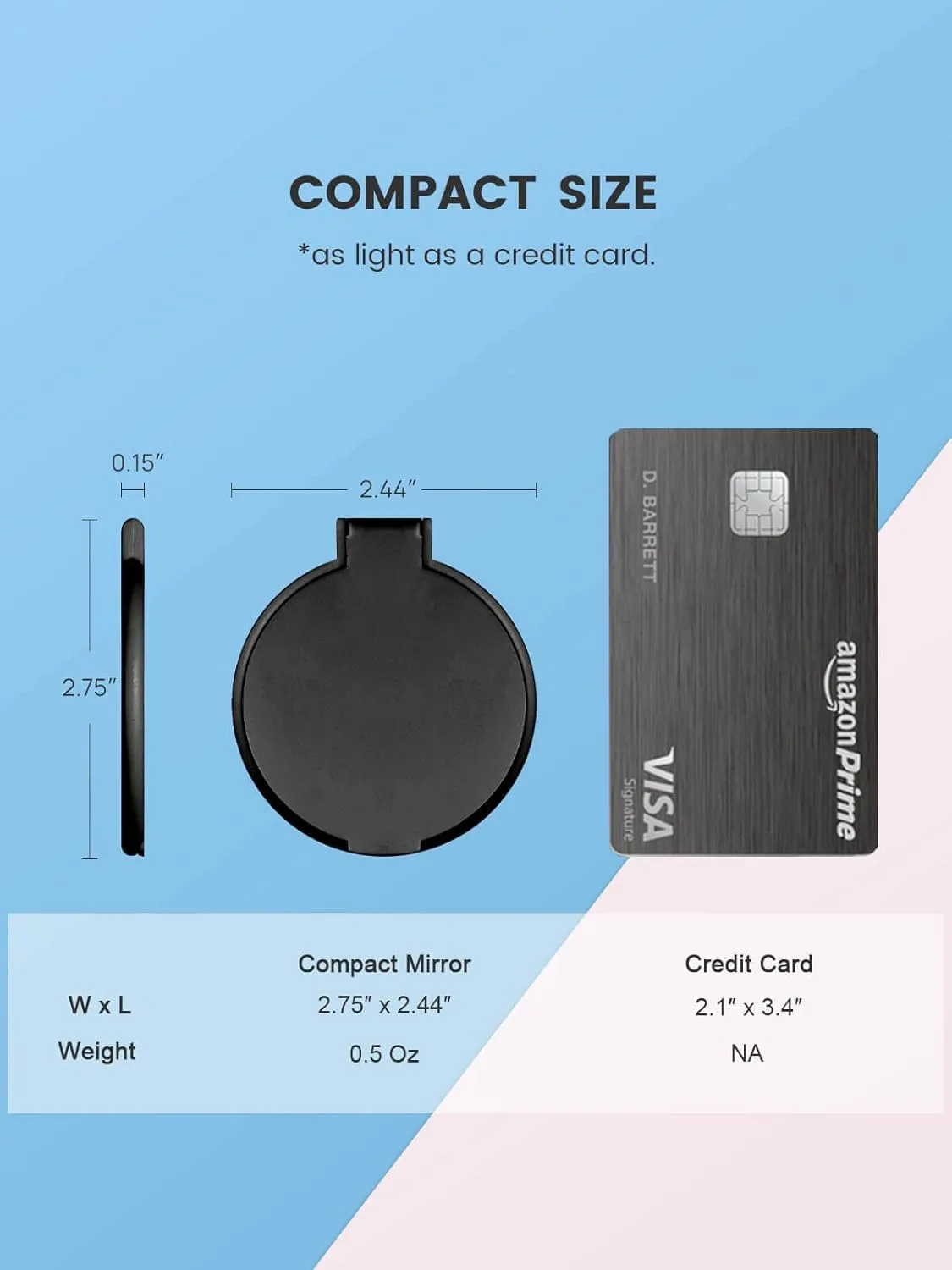 Compact Mirror Bulk, Round Makeup Mirror for Purse, Set of 24 (4-Color)