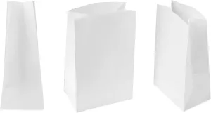 Concession Essentials White Paper Lunch Bags, 4 lb, 200 Count, for Crafts and Holiday Cookies