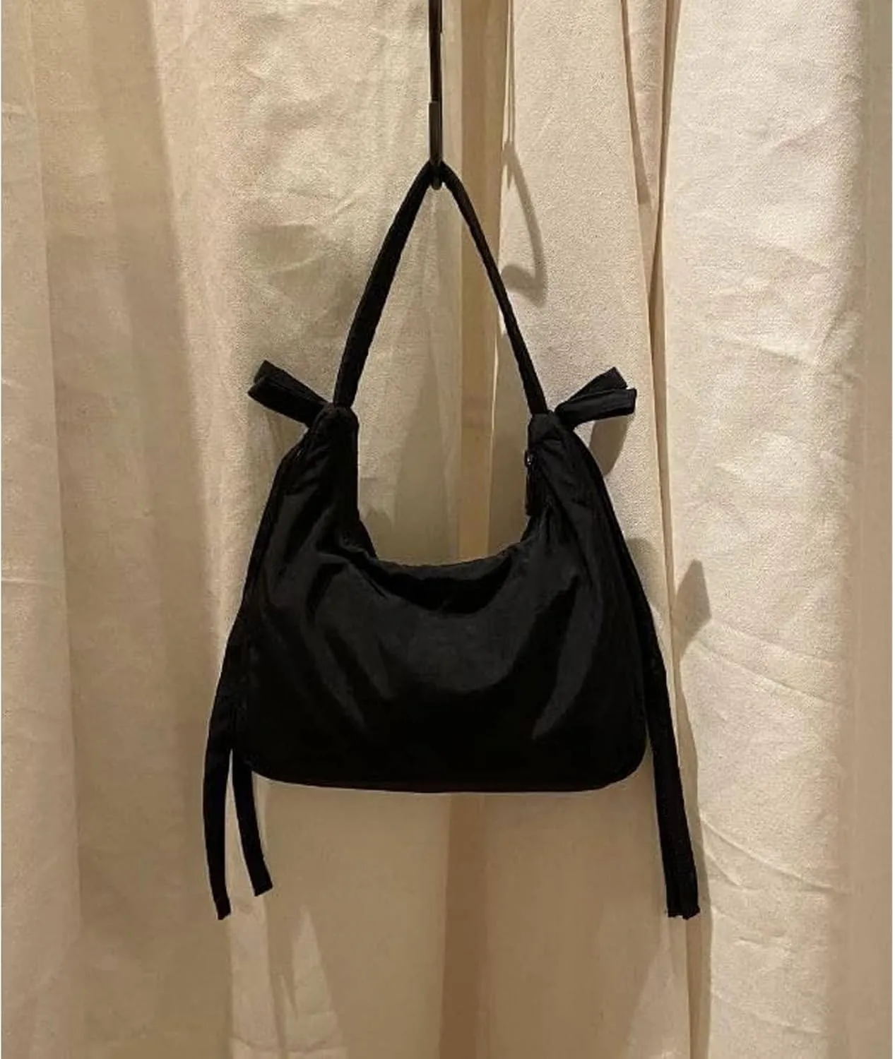 Coquette Y2k Crescent Shoulder Bag - Small Red Bow Purse for Women