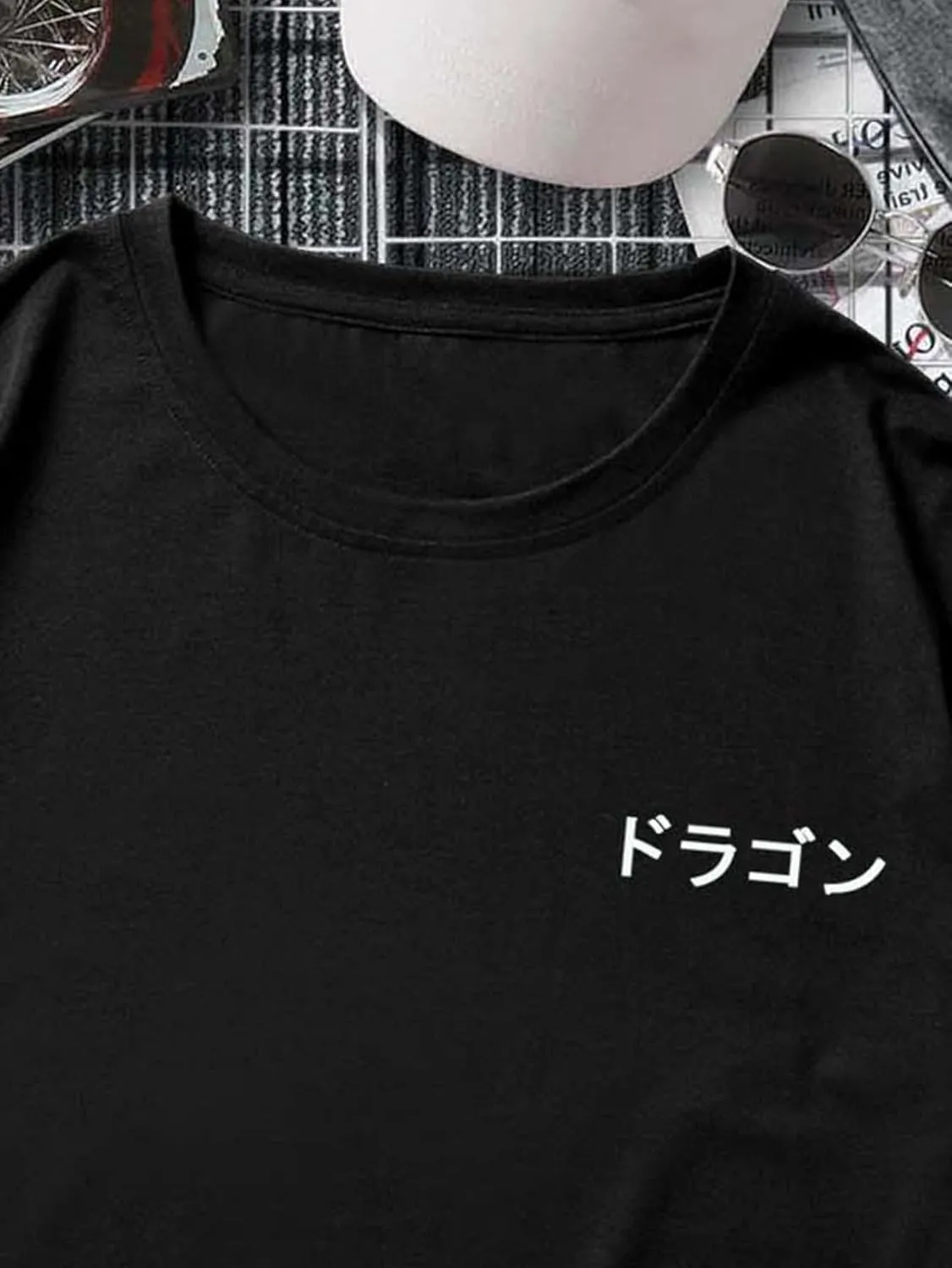 COZYEASE Men's Letter Graphic Tee Casual Short Sleeve Round Neck Summer Shirt Streetwear Top