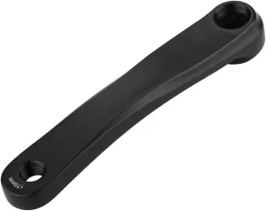 Crank Arm Replacement Accessory, Bike Left Crank Aluminium Alloy Lightweight 170mm Bike Crank Arm for Replacement Parts(Black, Square Hole)