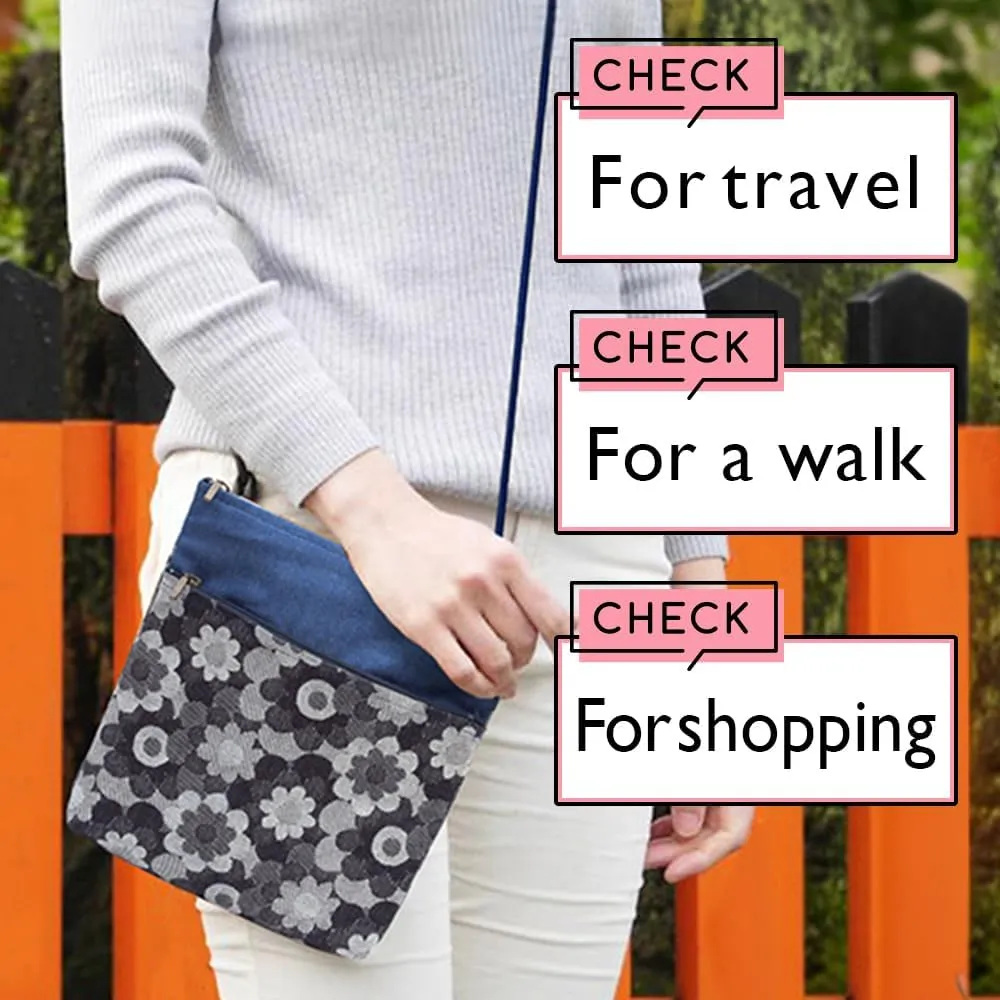Creareki Made in Japan Shoulder Bag for Women Crossbody Lightweight Okayama Denim Margaret Mother Birthday Gift DJ-111mus