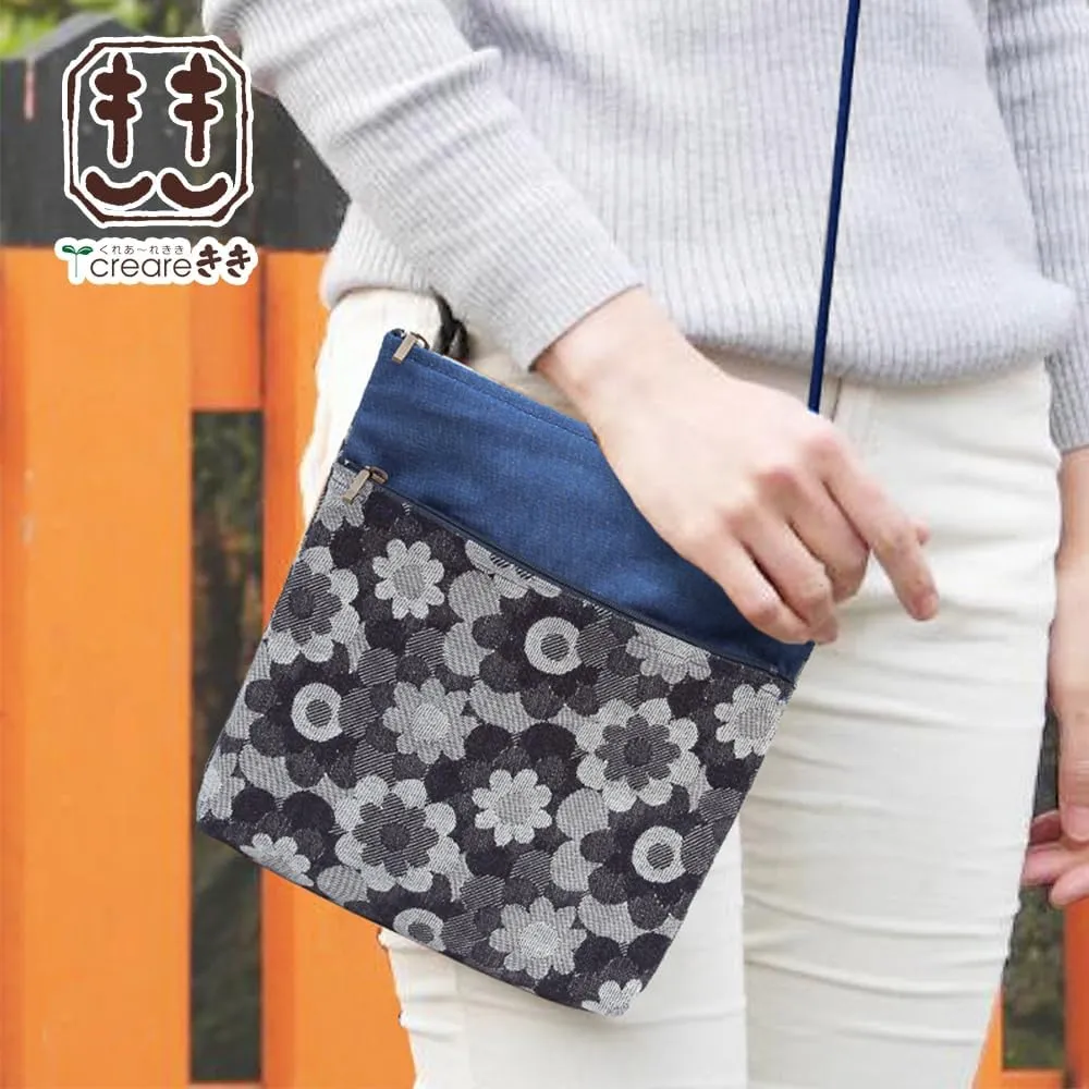 Creareki Made in Japan Shoulder Bag for Women Crossbody Lightweight Okayama Denim Margaret Mother Birthday Gift DJ-111mus