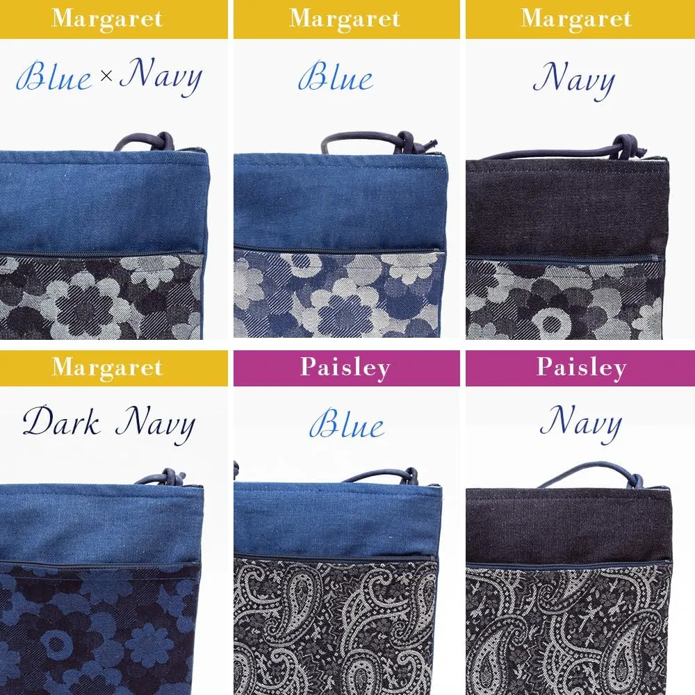 Creareki Made in Japan Shoulder Bag for Women Crossbody Lightweight Okayama Denim Margaret Mother Birthday Gift DJ-111mus