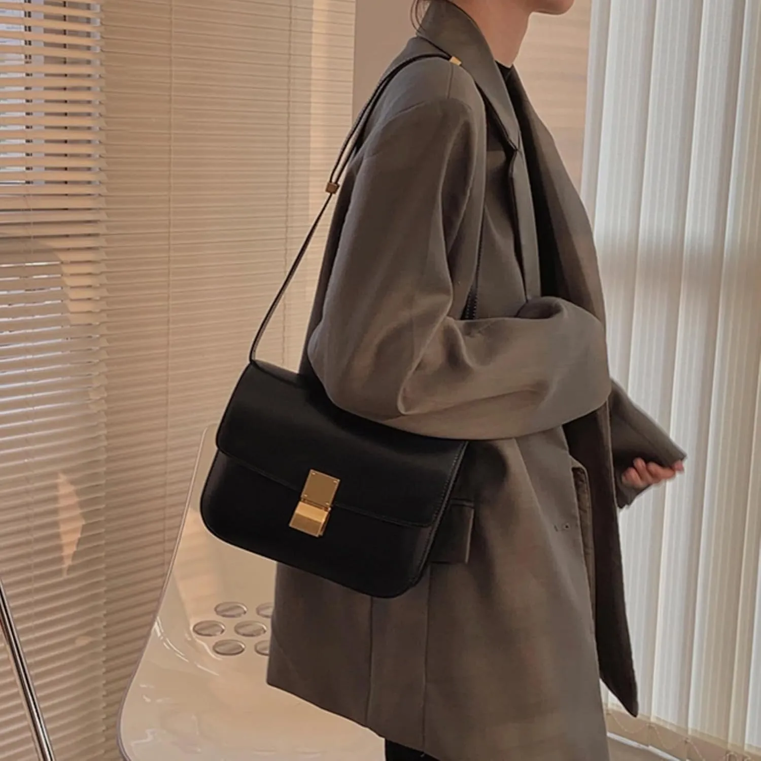 Crossbody Bag for Women PU Leather Square Purse Trendy Small Shoulder Bag Cute Ladies Cross Body Handbags 2024