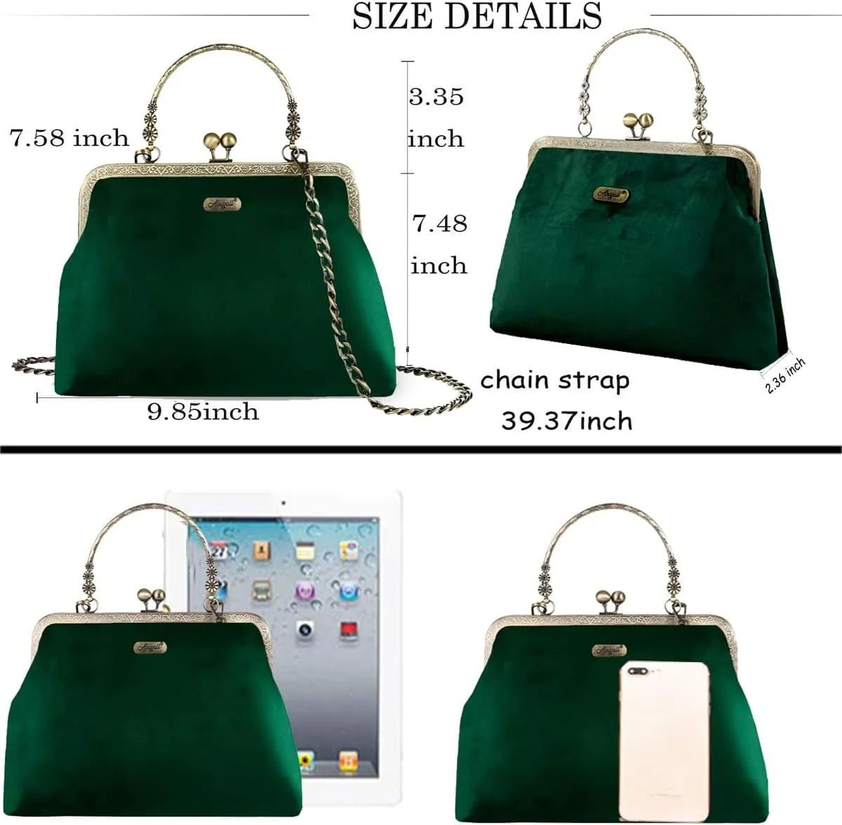 Crossbody Tote Bag Floral Satchel Purse Handbag for Women