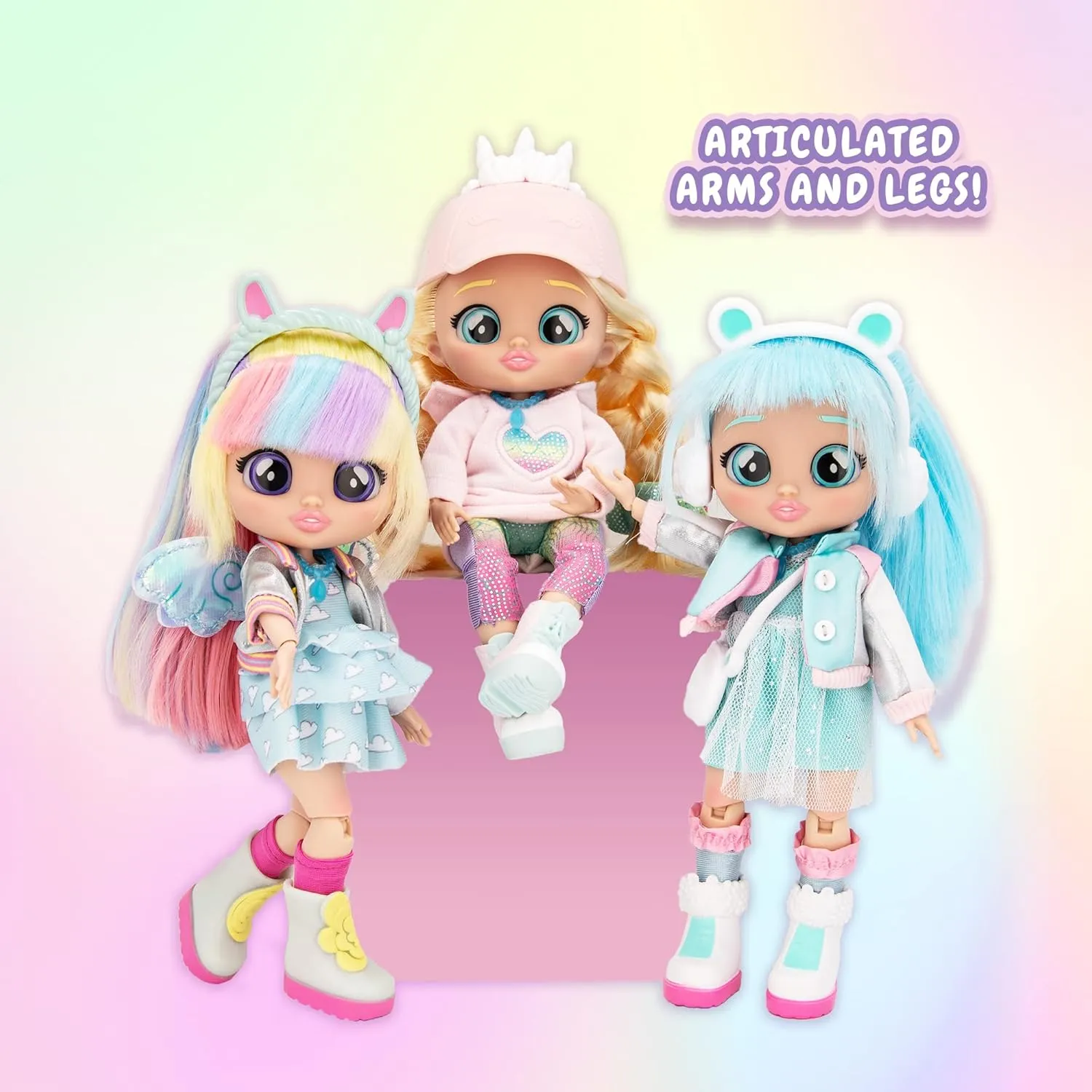 Cry Babies BFF Stella Fashion Doll with 9  Surprises Including Outfit and Accessories for Fashion Toy, Girls and Boys Ages 4 and Up, 7.8 Inch Doll
