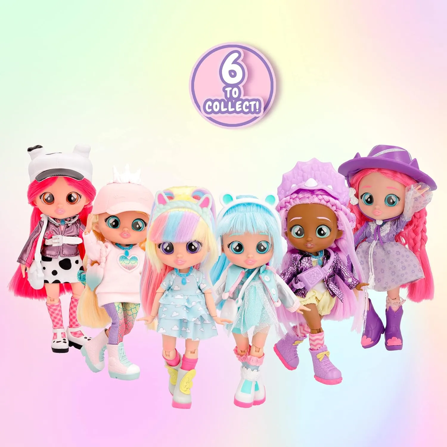 Cry Babies BFF Stella Fashion Doll with 9  Surprises Including Outfit and Accessories for Fashion Toy, Girls and Boys Ages 4 and Up, 7.8 Inch Doll