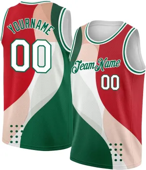 Custom Jersey Basketball, Custom Blue White-Orange Round Neck Rib-Knit Basketballs Jerseys, Printed Name