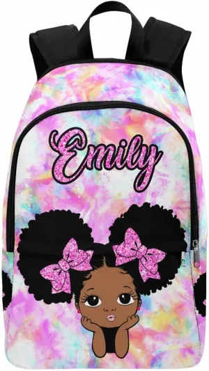 Custom Your Own Casual Unisex Daypack Bags Backpack Glitter Multifunction Travel Back Pack to Daughter Niece Sister
