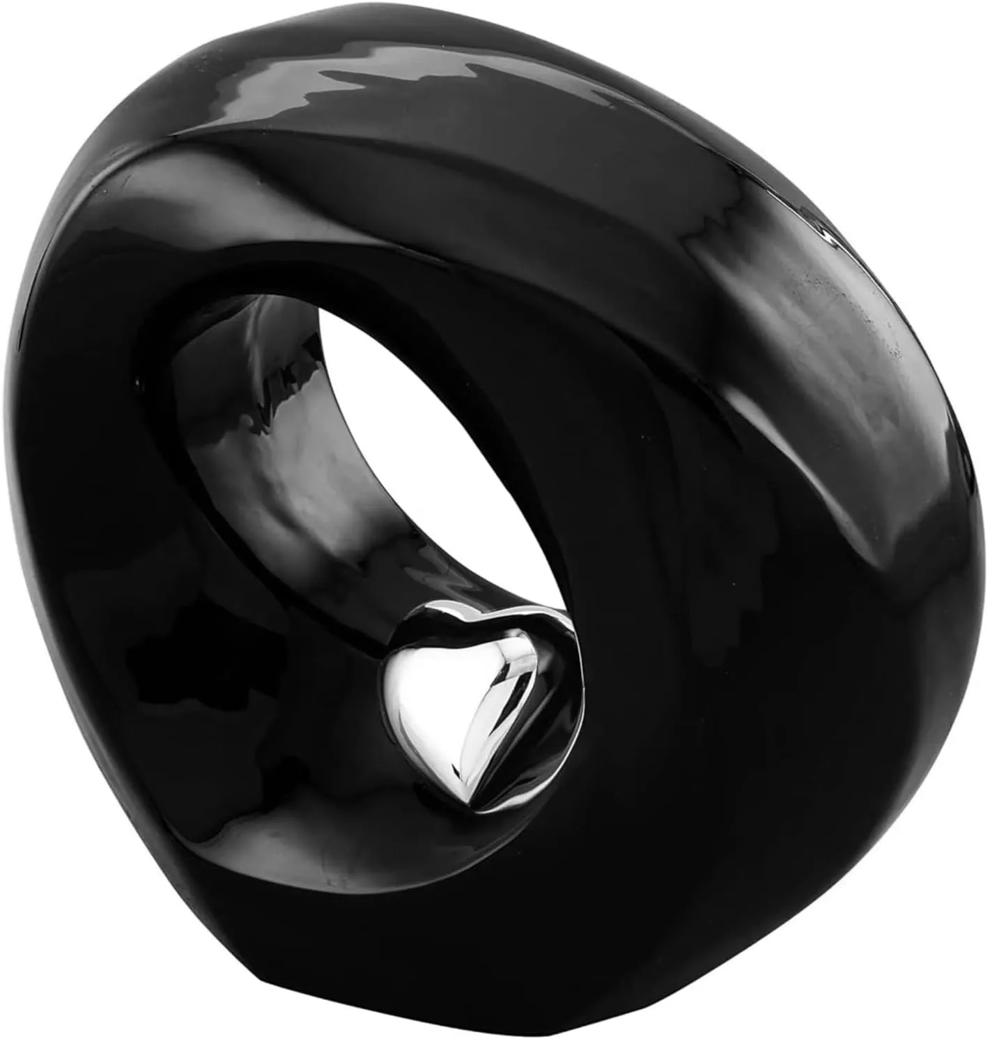 Customize & Personalize Passage of Heaven Adult Cremation Urns for Human Ashes - Decorative Urns,Urns for Human Ashes Female & Male,Urns for Ashes Men & Women,Funeral Urn(Customize,Black Silver)