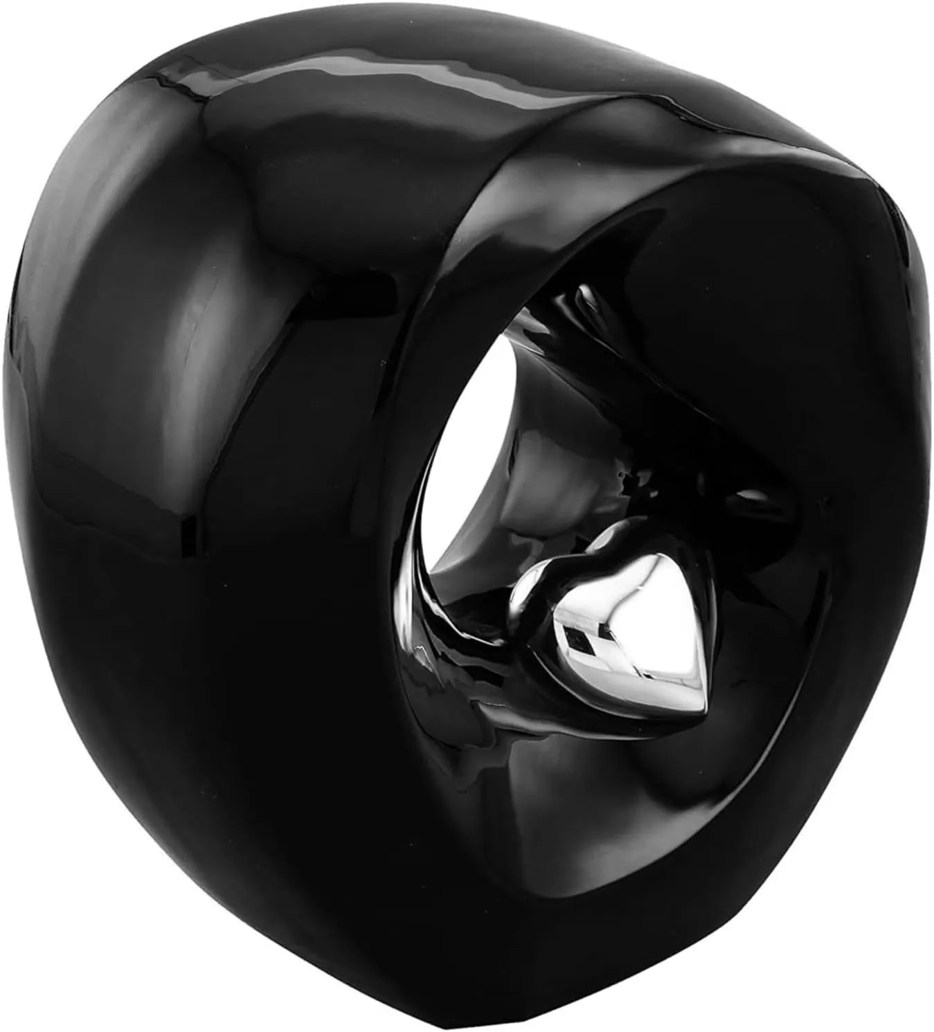 Customize & Personalize Passage of Heaven Adult Cremation Urns for Human Ashes - Decorative Urns,Urns for Human Ashes Female & Male,Urns for Ashes Men & Women,Funeral Urn(Customize,Black Silver)