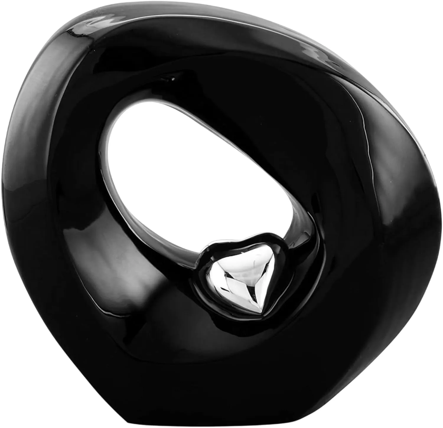 Customize & Personalize Passage of Heaven Adult Cremation Urns for Human Ashes - Decorative Urns,Urns for Human Ashes Female & Male,Urns for Ashes Men & Women,Funeral Urn(Customize,Black Silver)