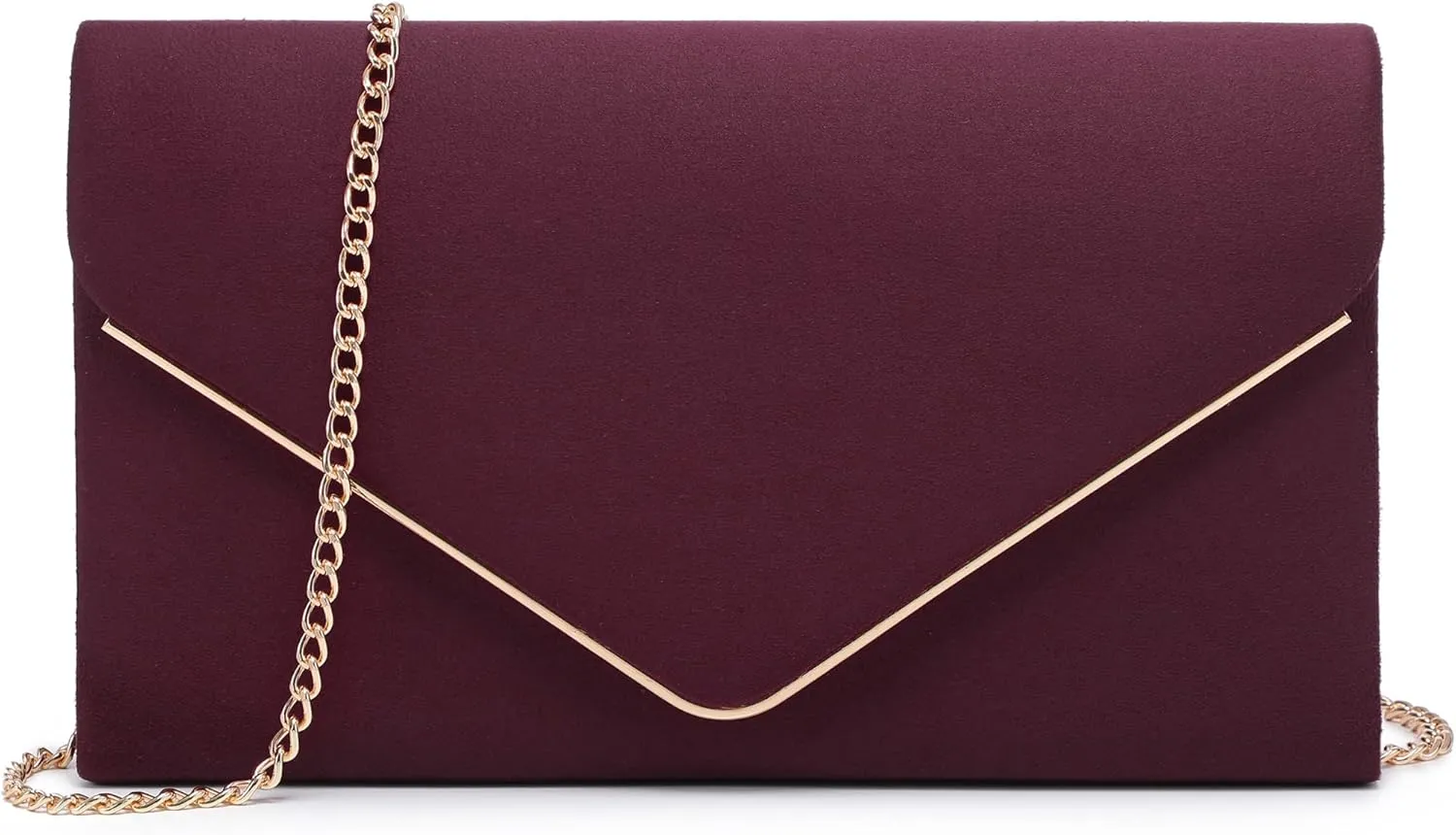 Dasein Women Faux Suede Evening Clutch Bags Formal Party Clutches Wedding Purses Cocktail Prom Clutches
