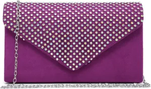 Dasein Women Sparkle Rhinestone Evening Purses Clutch Bags for Prom Cocktail Party Wedding Engagement