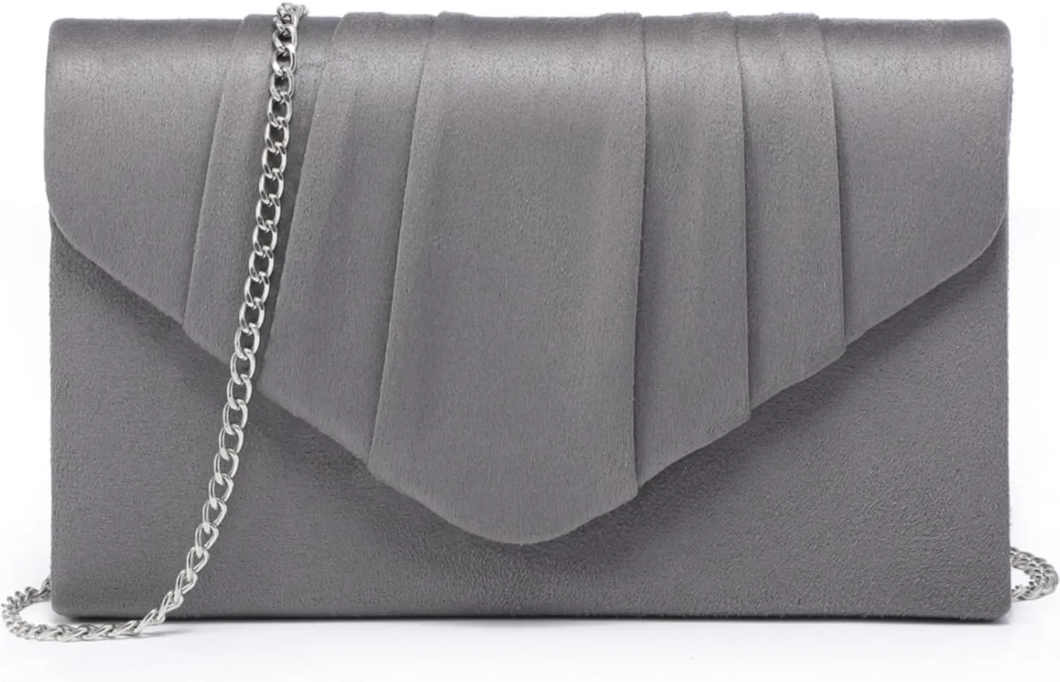 Dasein Women's Evening Bag Pleated Envelope Clutch Handbag Wedding Party Bridal Purse