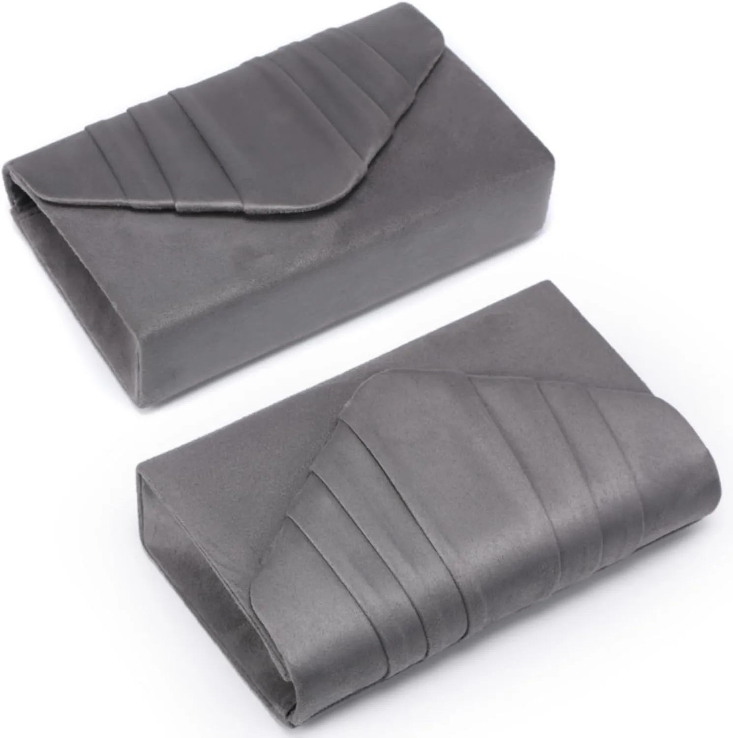 Dasein Women's Evening Bag Pleated Envelope Clutch Handbag Wedding Party Bridal Purse