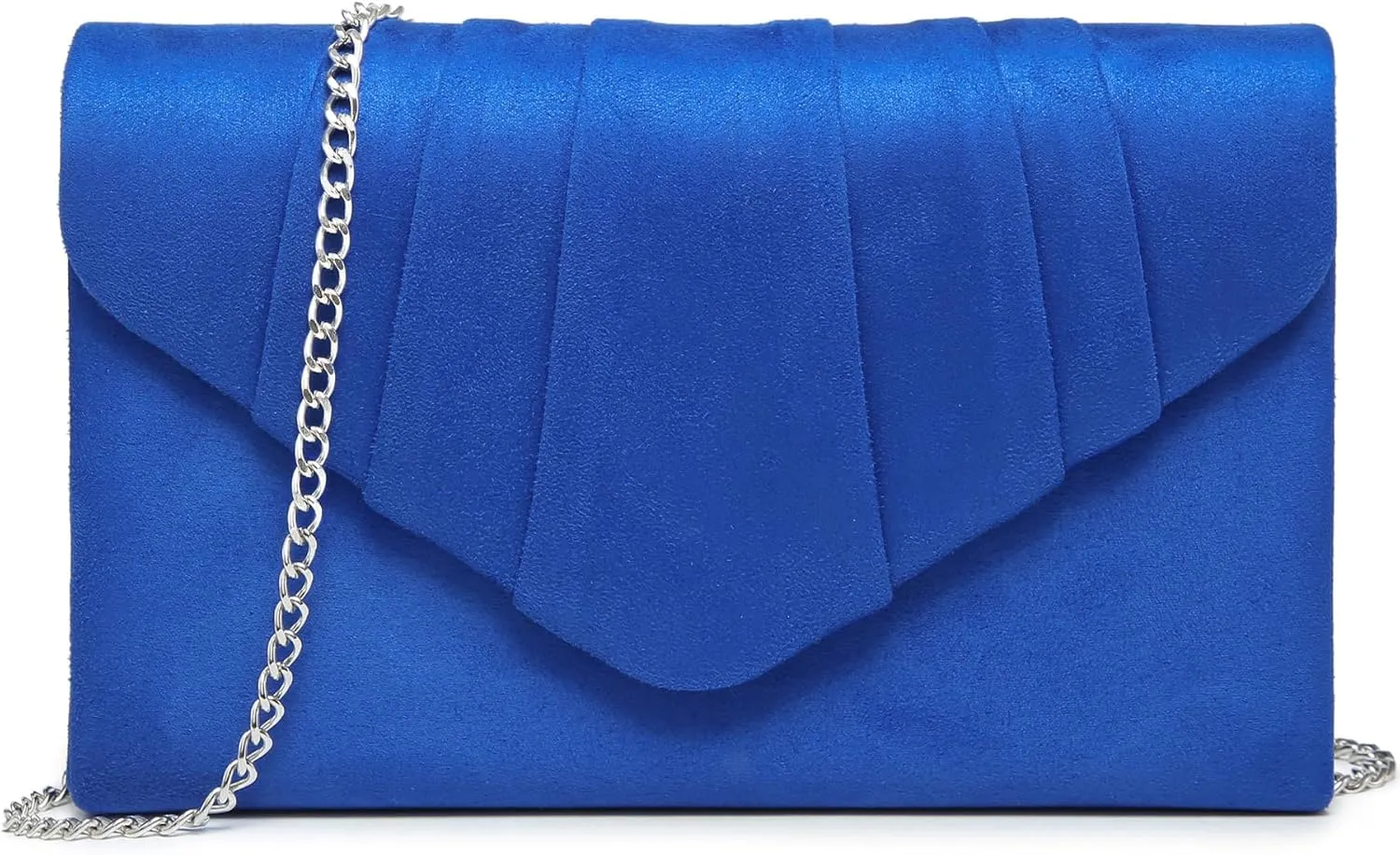 Dasein Women's Evening Bag Pleated Envelope Clutch Handbag Wedding Party Bridal Purse