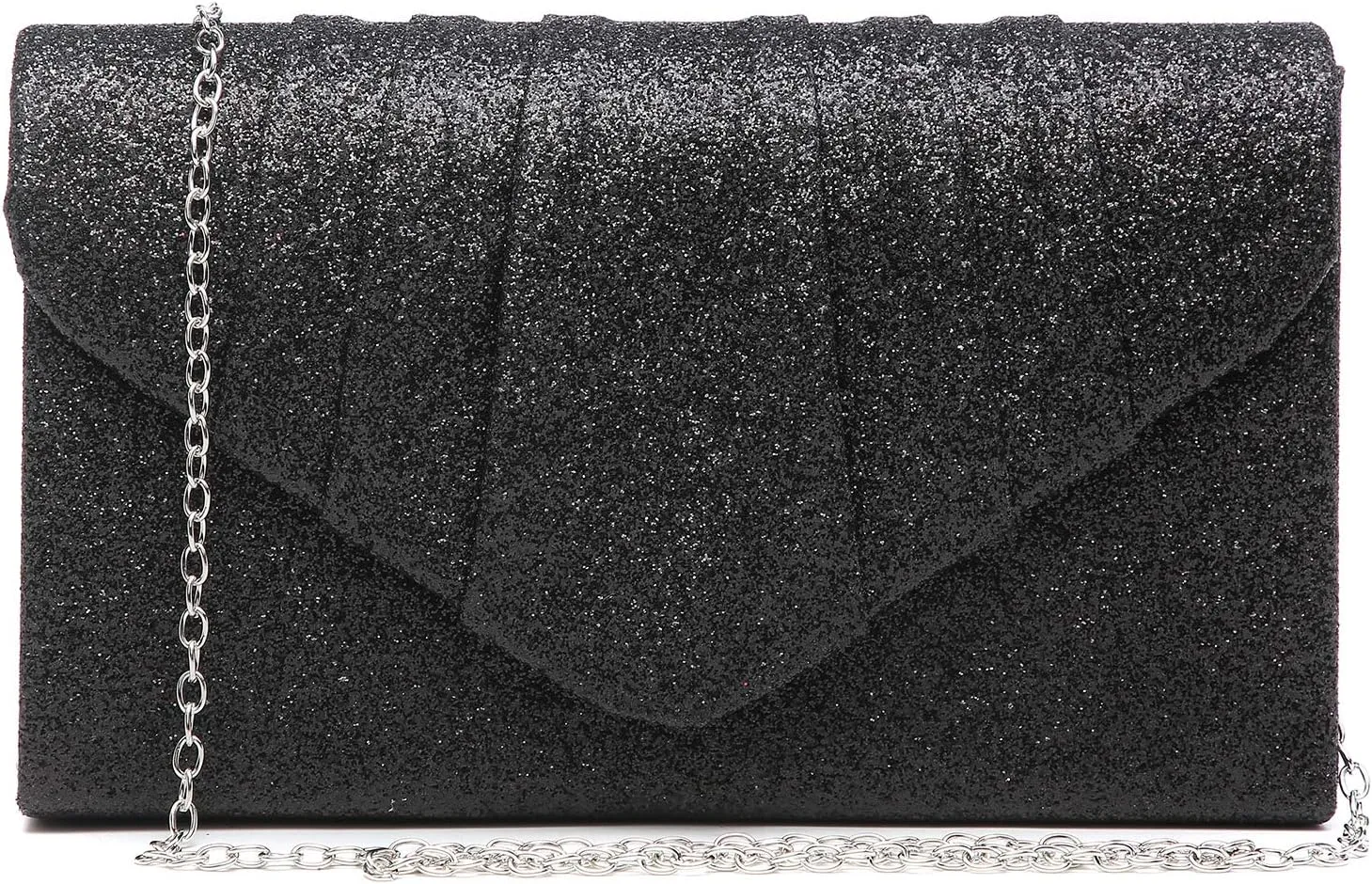 Dasein Women's Evening Bag Pleated Envelope Clutch Handbag Wedding Party Bridal Purse