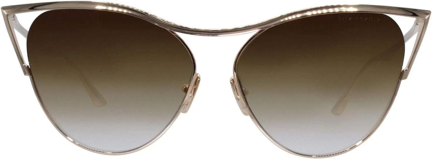 Dita - Revoir Gold Oval Women Sunglasses - 59mm