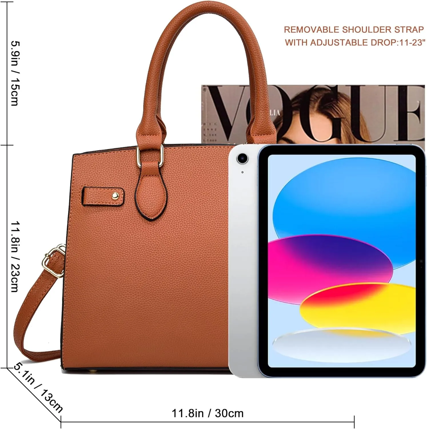 DMICXEL Tote Bag Crossbody Purses for Women Shoulder Handbag PU Leather Top Handle Satchel Bags