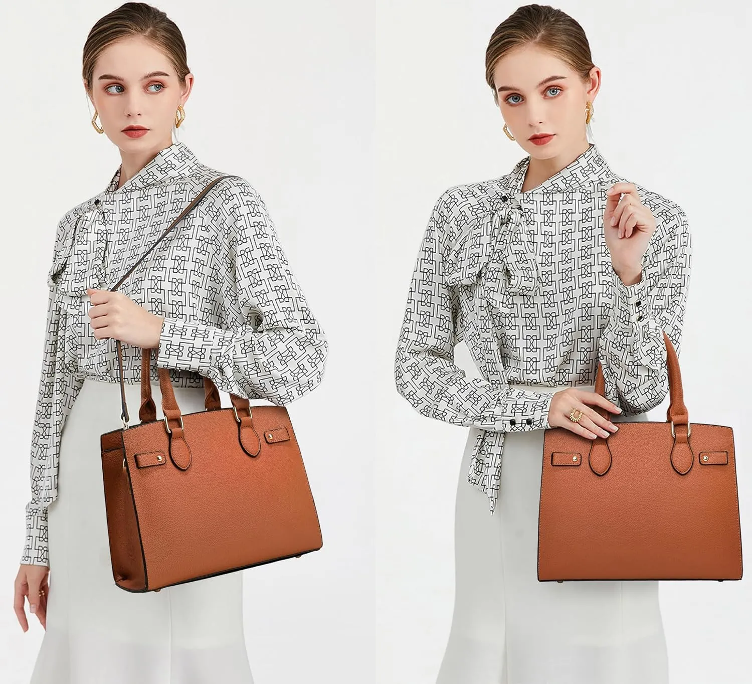 DMICXEL Tote Bag Crossbody Purses for Women Shoulder Handbag PU Leather Top Handle Satchel Bags