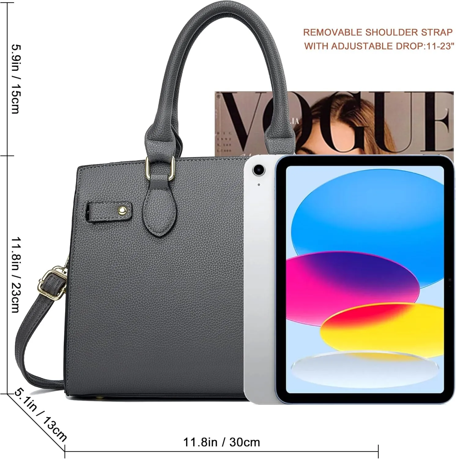 DMICXEL Tote Bag Crossbody Purses for Women Shoulder Handbag PU Leather Top Handle Satchel Bags