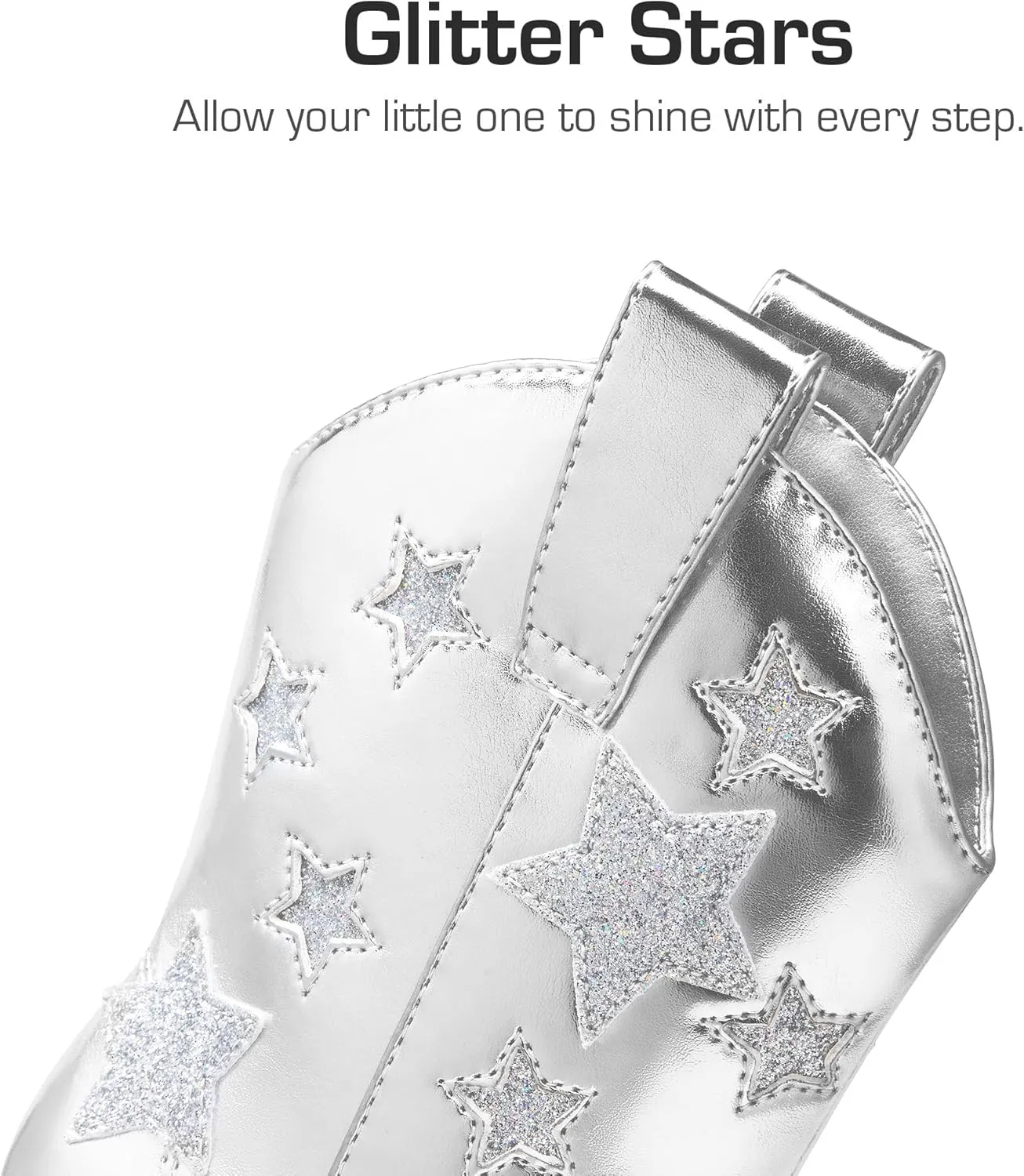 DREAM PAIRS Girls Cowgirl Boots Cowboy Western Mid Calf Star Boots for Kids