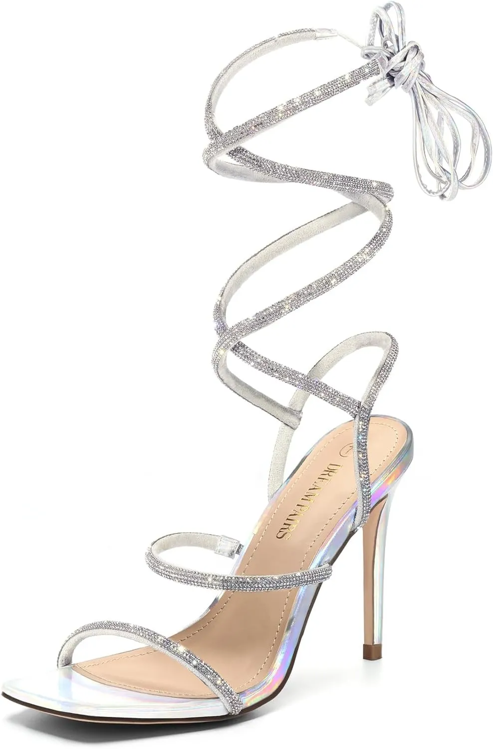 DREAM PAIRS High Heels Stilettos for Women - Strappy Gladiator Sexy Square Toe Open Toe Dressy Pumps Sandals