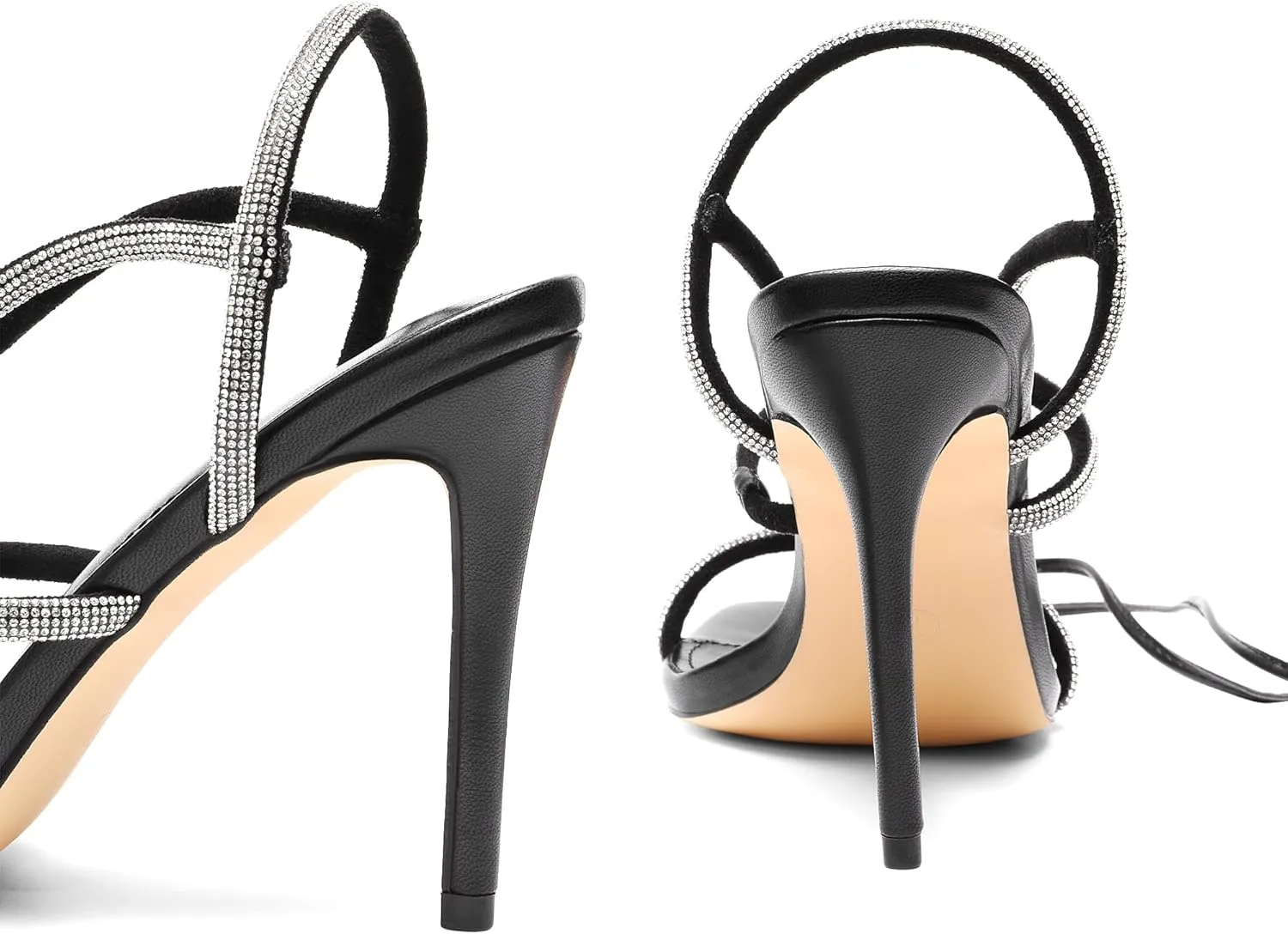 DREAM PAIRS High Heels Stilettos for Women - Strappy Gladiator Sexy Square Toe Open Toe Dressy Pumps Sandals
