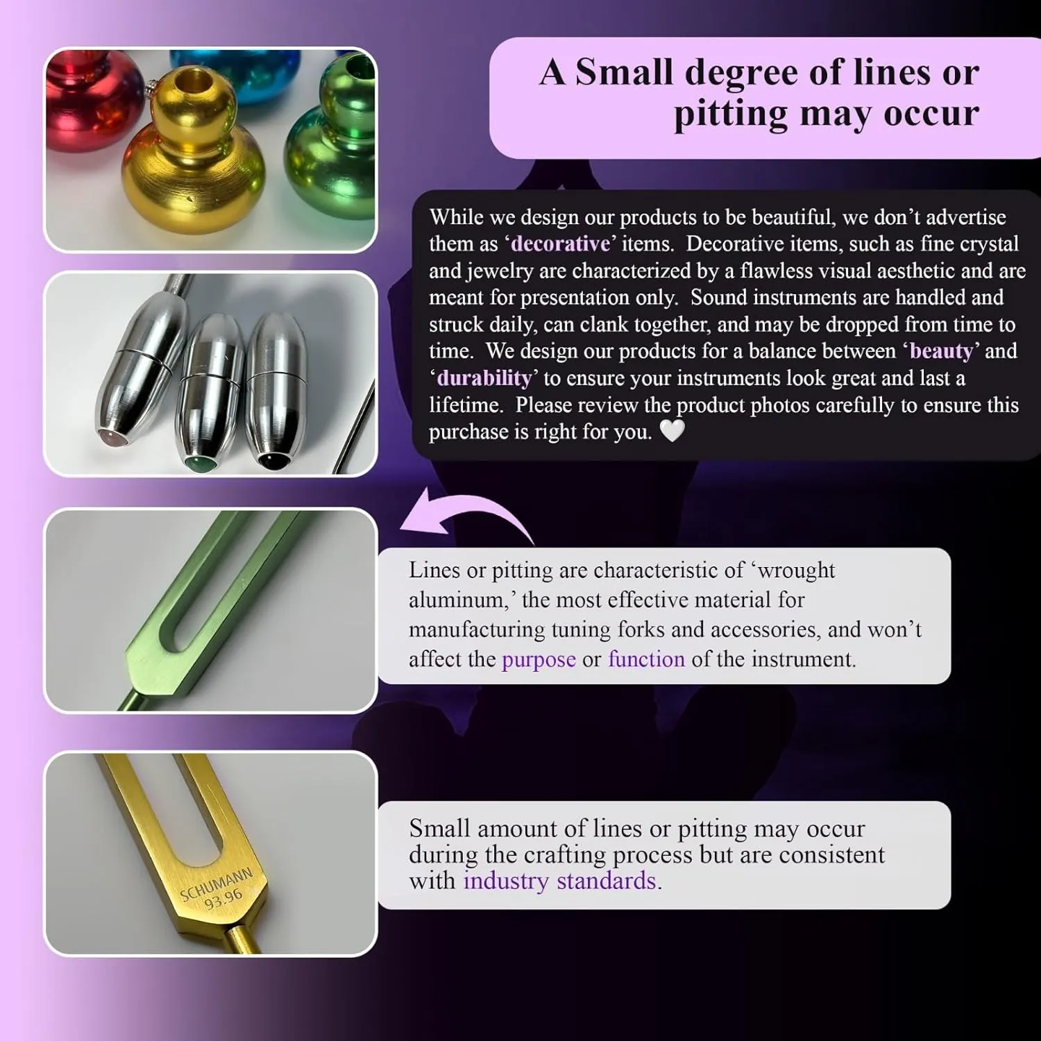 Earth Star 68.05 Hz Weighted Tuning Fork (9th) Carry Bag and Striker - Sound Healing and Biofield Harmonization - Sound Therapy Tools, Sound Healing Instruments - Silver