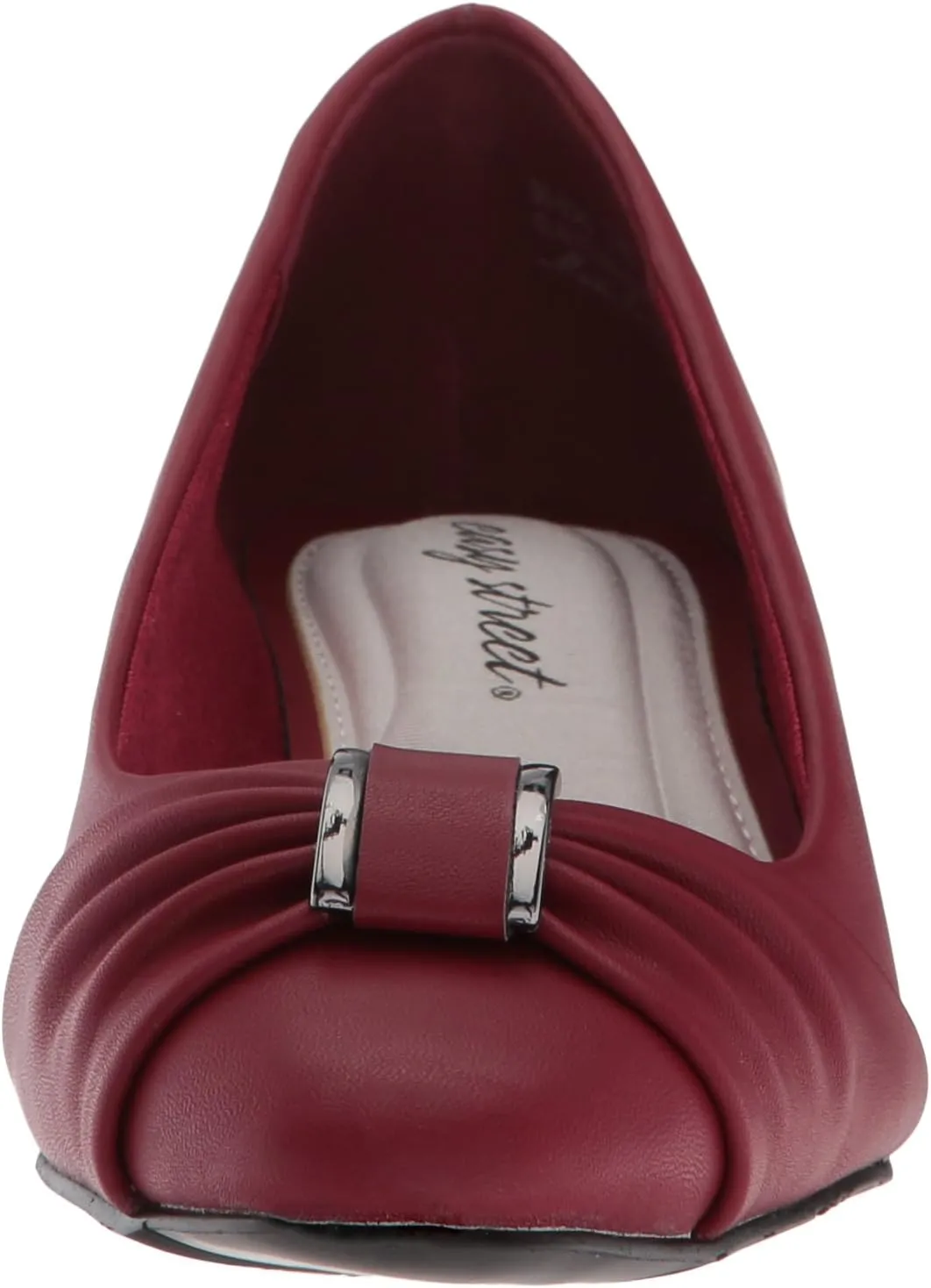 Easy Street Womens Eloise Faux Leather Dressy Block Heel