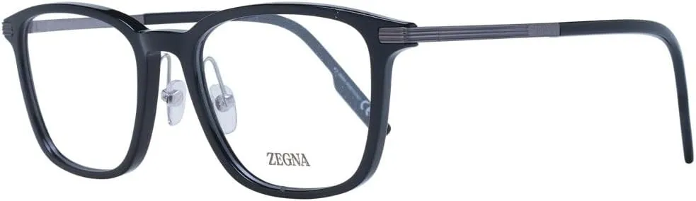 Ermenegildo Zegna Eyeglasses EZ 5251 -H 001 Shiny Black, Gunmetal Titanium, Vicu
