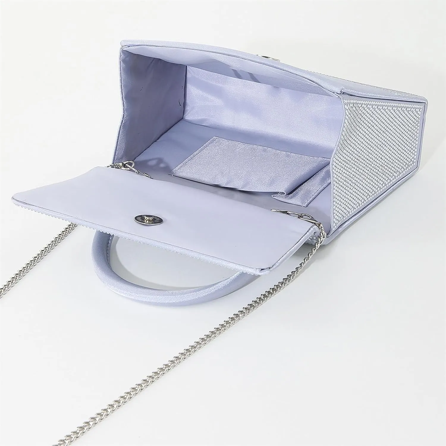 Evening Bag Clutch Purses for Women,Rhinestones Sparkly Evening Bags with Detachable Chain for Party Prom Wedding