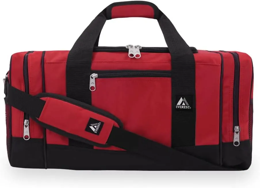Everest Luggage Sporty Gear Bag, Red/Black, Red/Black, One Size