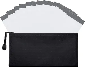 Feminine Personal Disposal Seal Bags- 100 White Opaque Seal Bags for Sanitary, Discreet Disposal for Tampons, Pads, and Liners (Black)