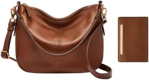 Fossil Women's Jolie Leather Crossbody Purse Handbag Women's Liza Leather Wallet Multifunction