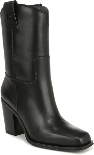 Franco Sarto Women's Valor Square Toe Mid Calf Heeled Boots