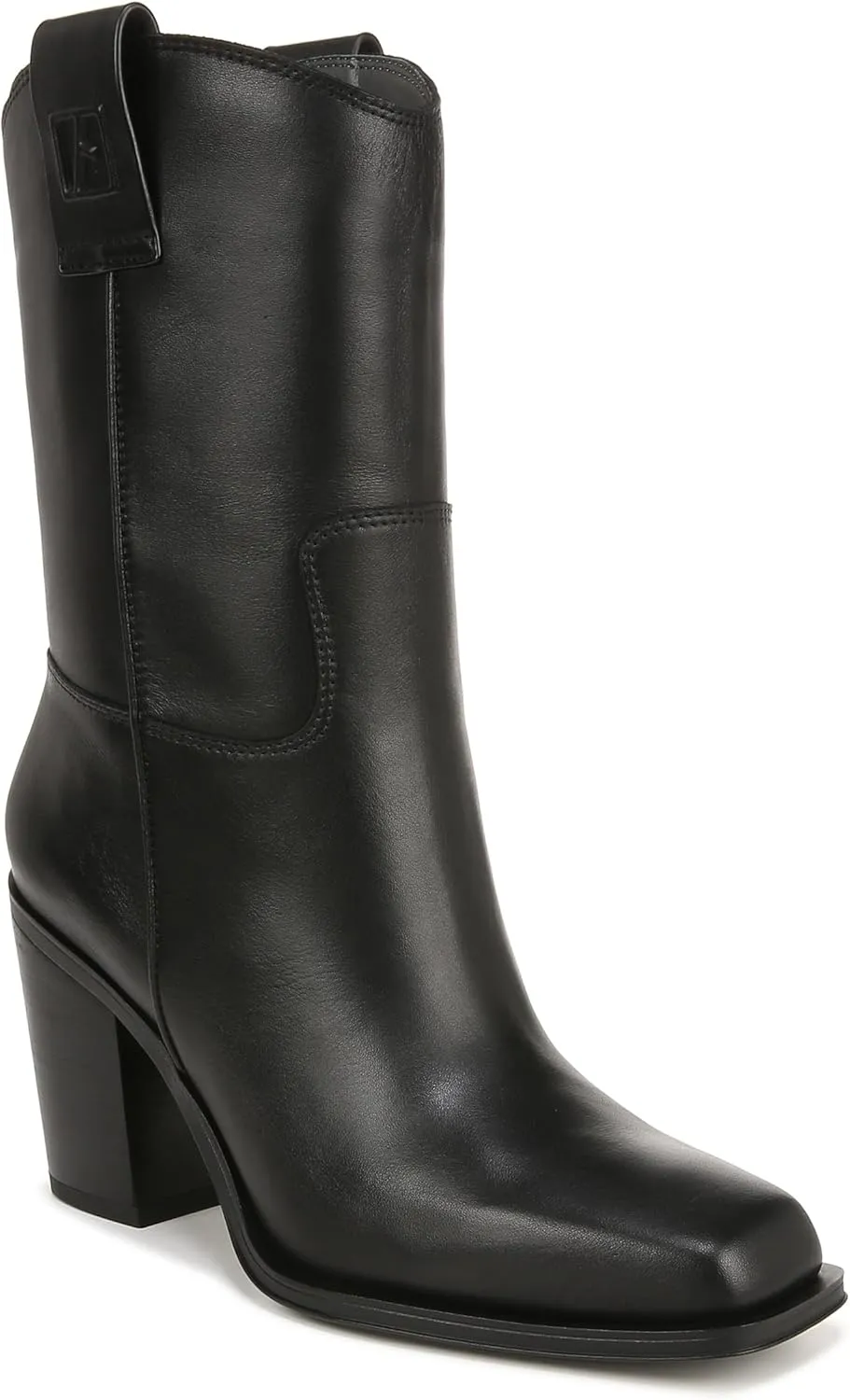 Franco Sarto Women's Valor Square Toe Mid Calf Heeled Boots